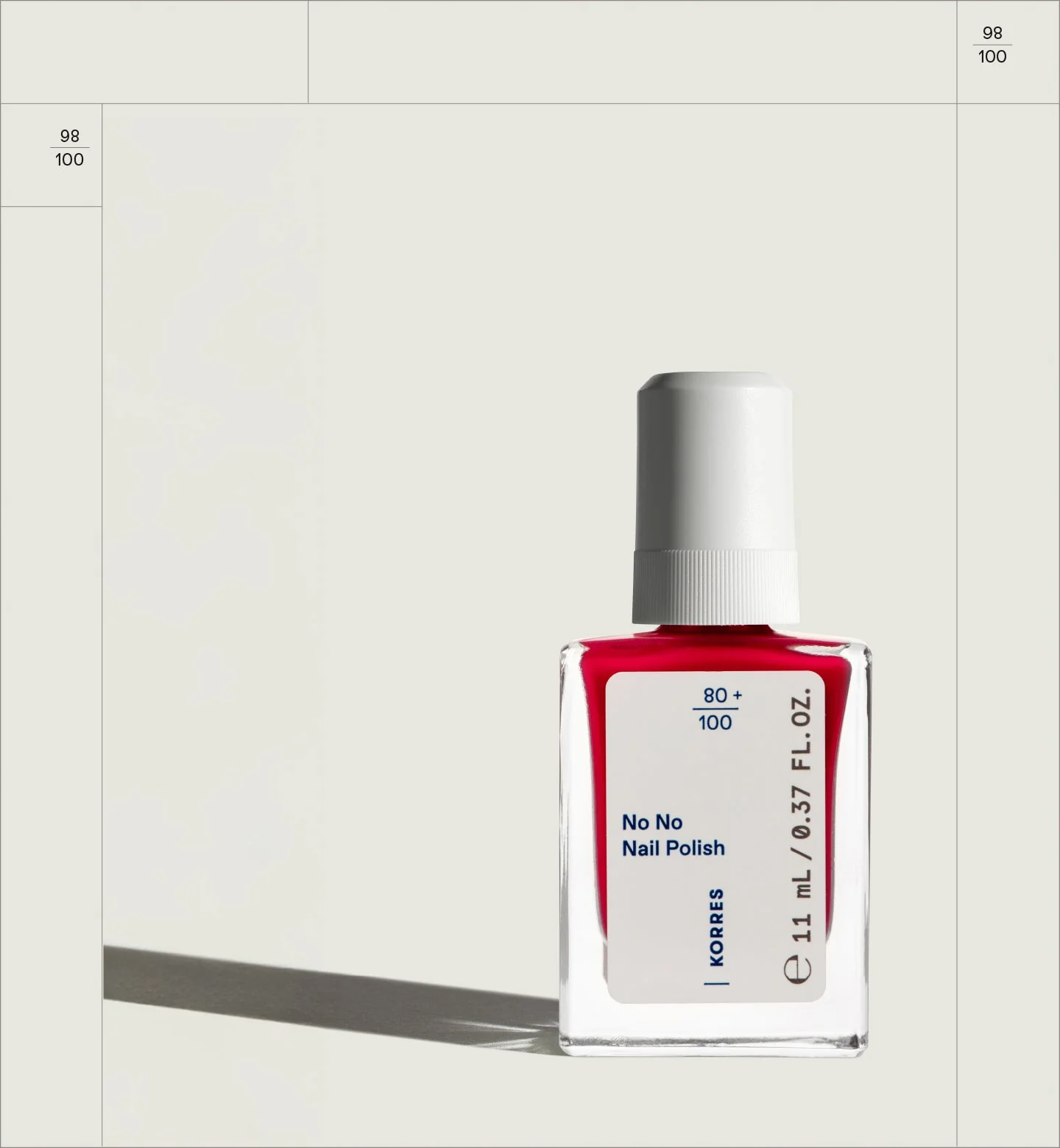 No No Nail Polish Coral Red 48 - Image 2