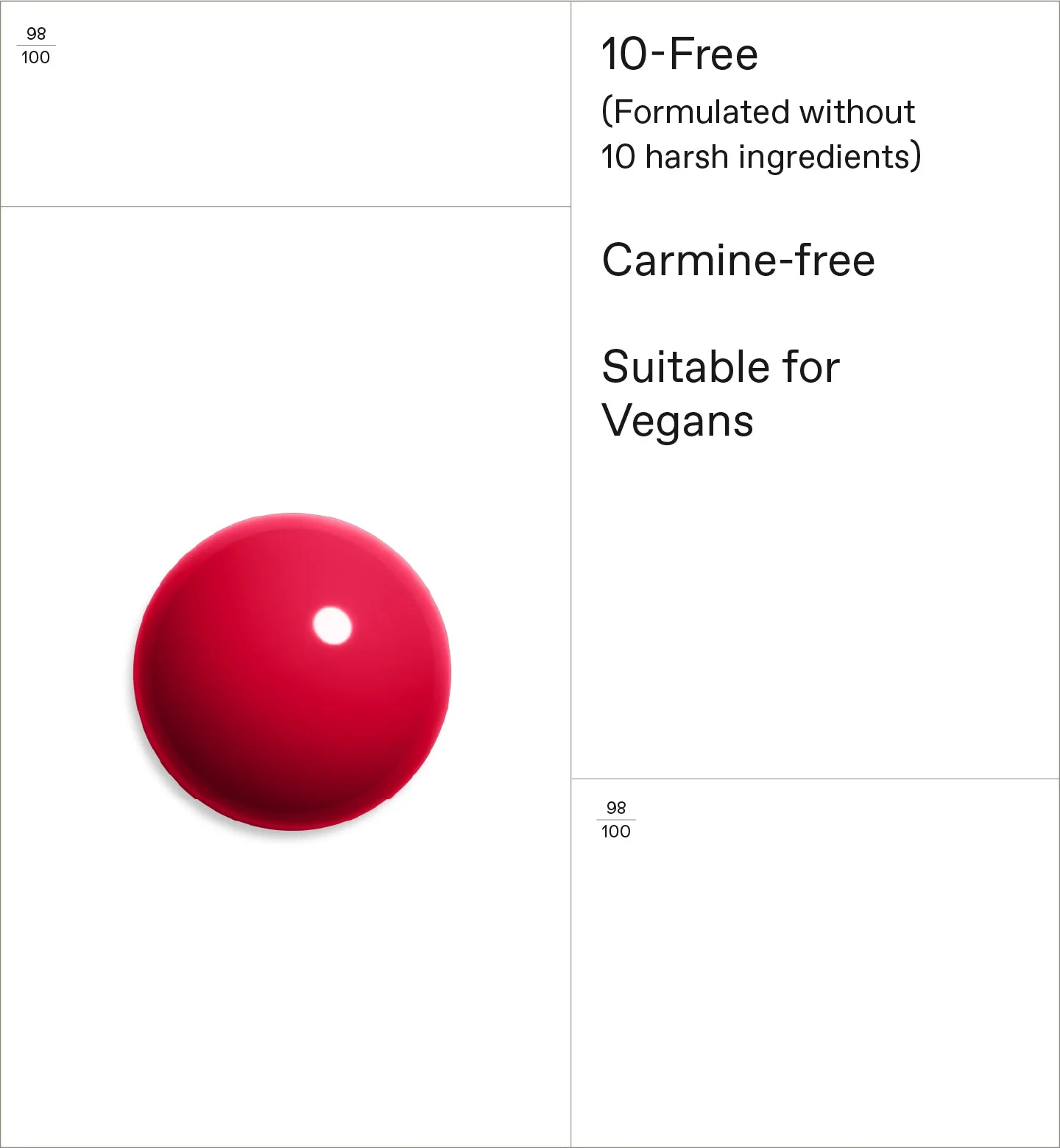 No No Nail Polish Coral Red 48 - Image 3