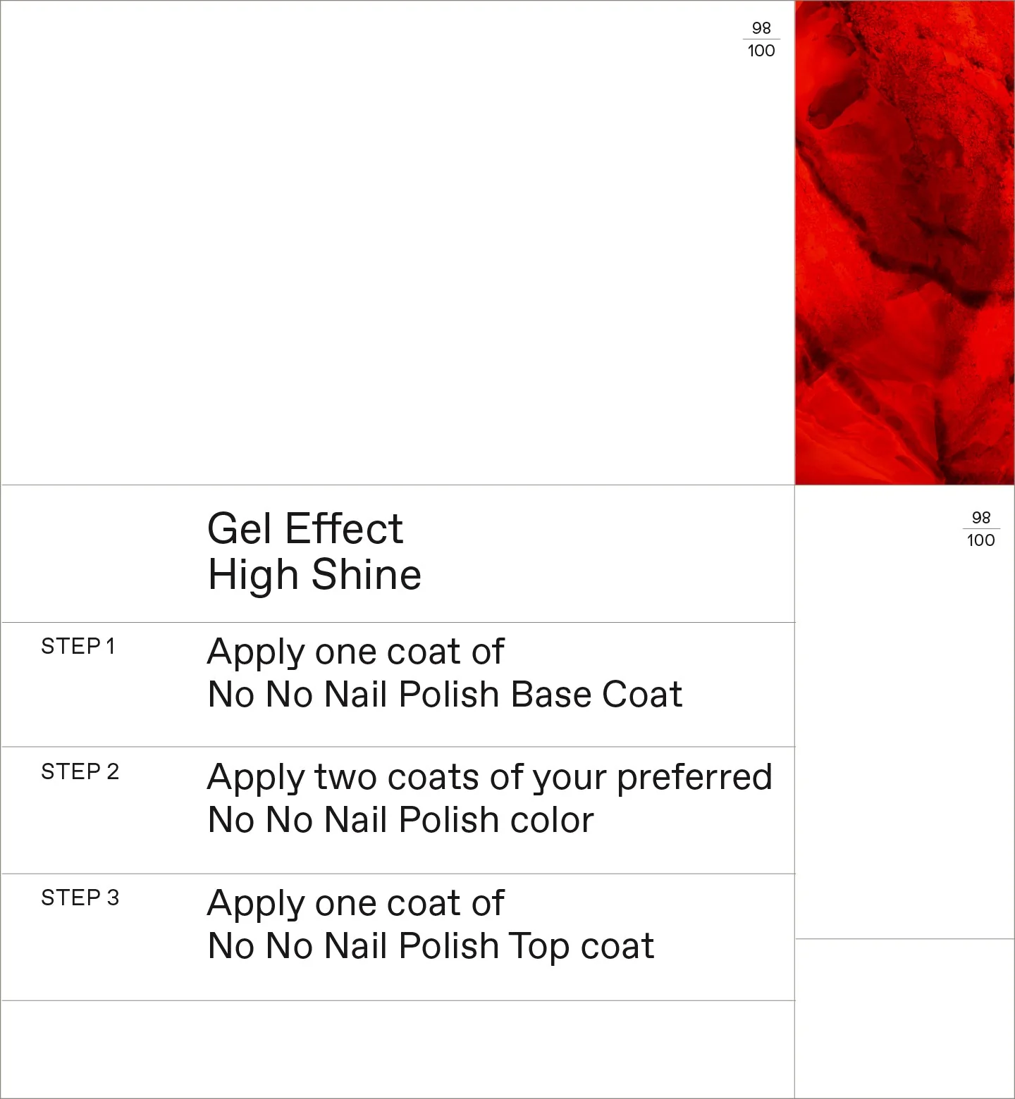 No No Nail Polish Coral Red 48 - Image 4