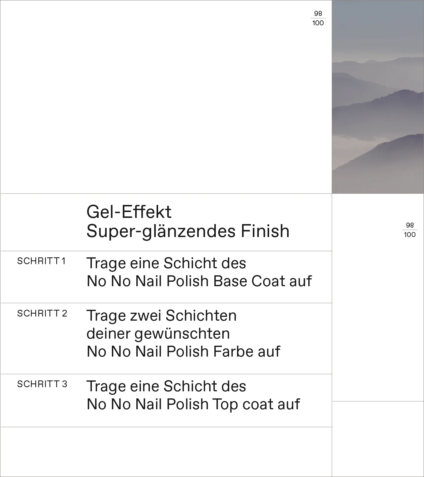 No No Nail Polish Foggy Blue 75 - Image 3