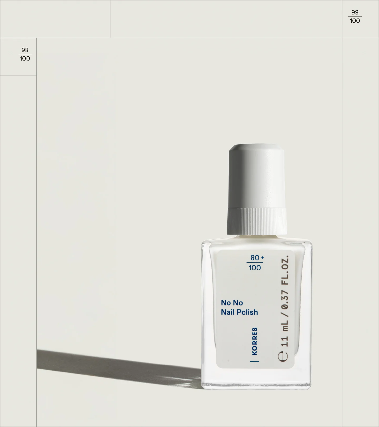 No No Nail Polish Milky White 2