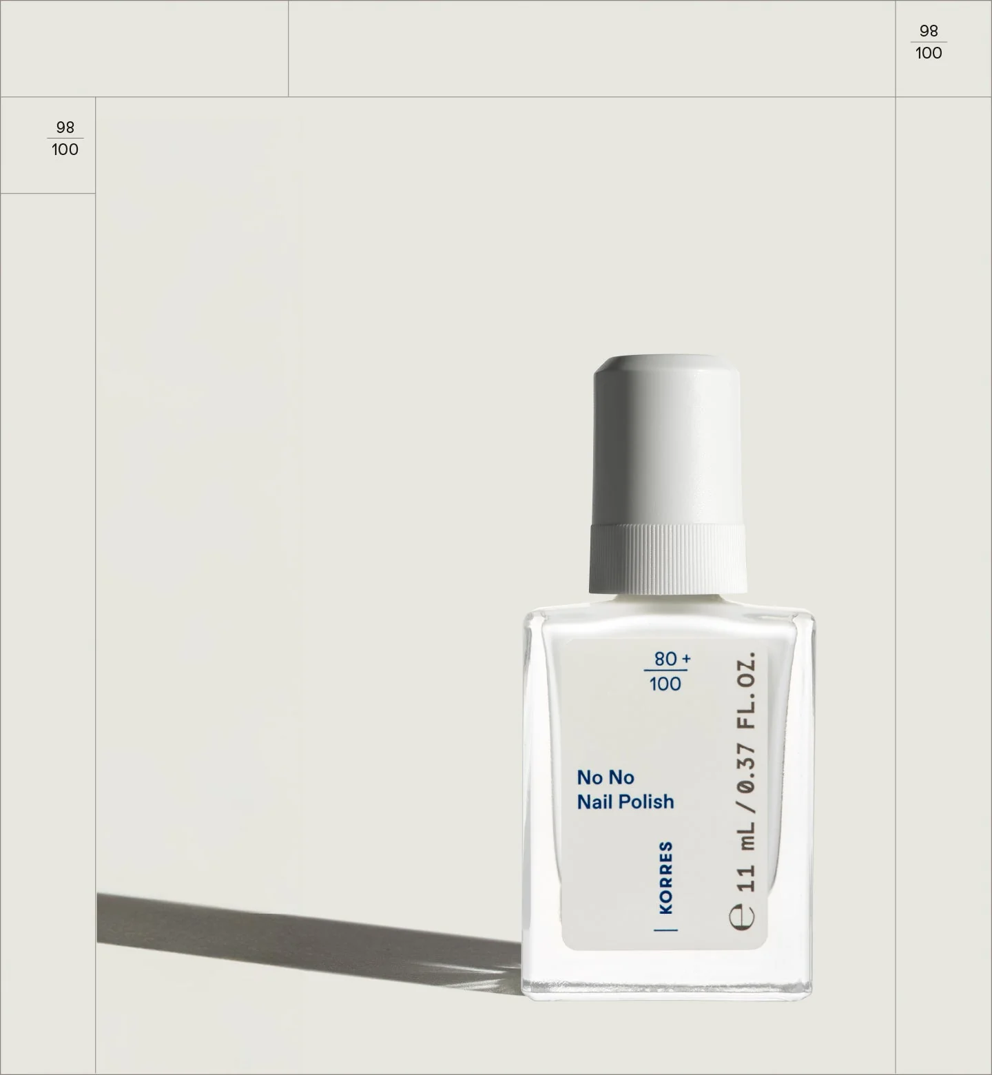 No No Nail Polish Pure White 1