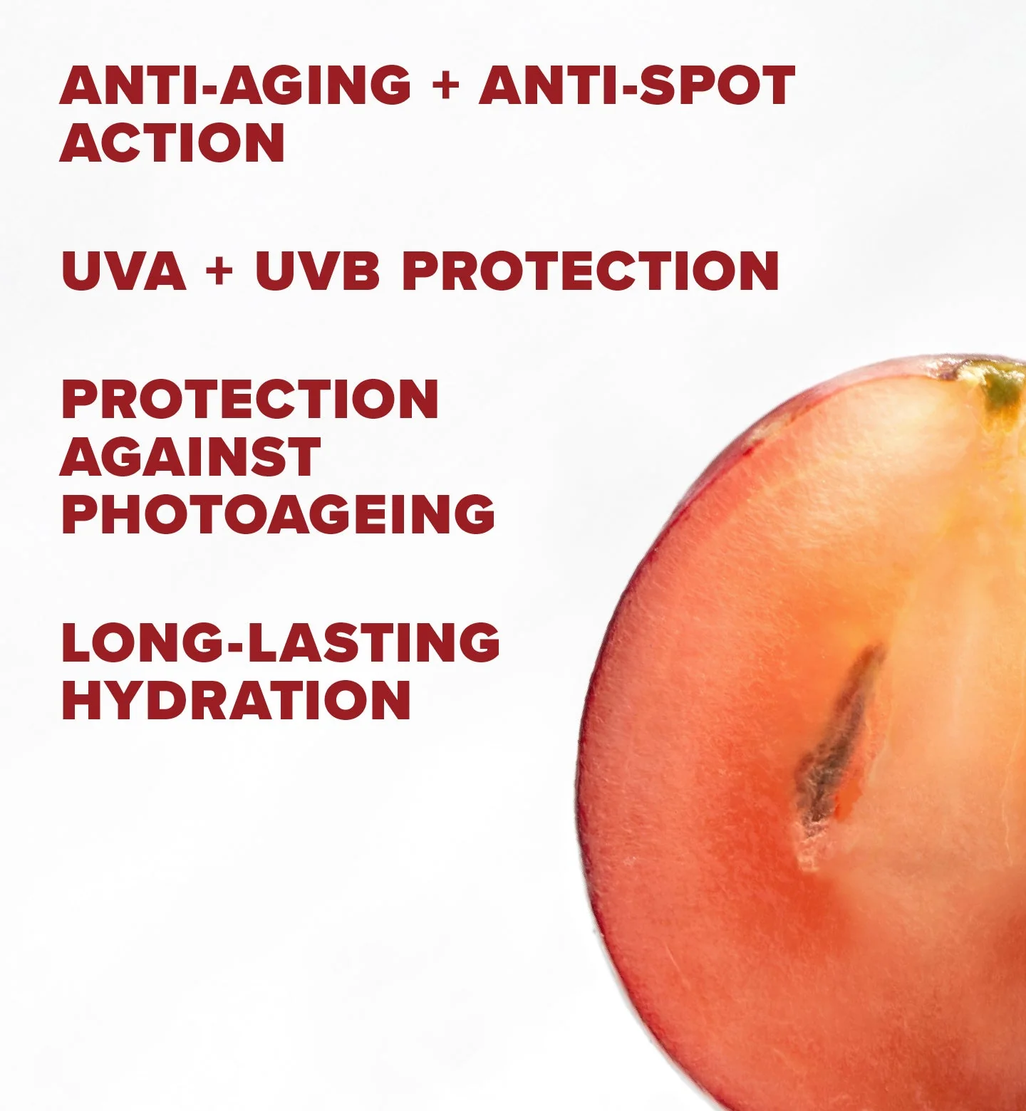 Red Grape Sonnencreme fürs Gesicht SPF50 Anti-Aging + Anti-Dark-Spot - Image 4